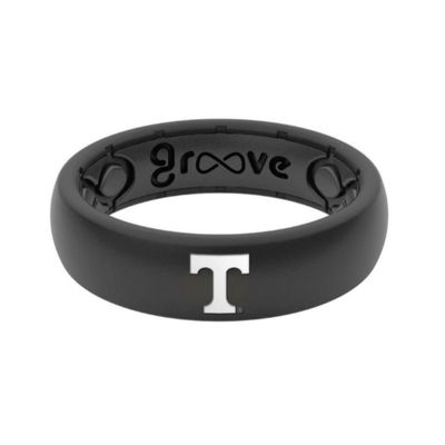 Vols | Tennessee Power T Groove Ring (Thin) Alumni Hall