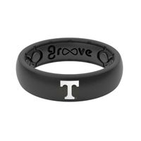 Vols | Tennessee Power T Groove Ring (Thin) Alumni Hall