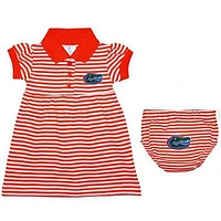 Florida Infant Striped Game Day Dress With Bloomer