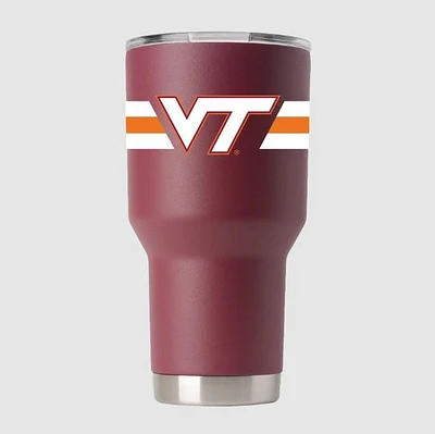 Virginia Tech Gametime Sidekicks 30 Oz Striped Tumbler