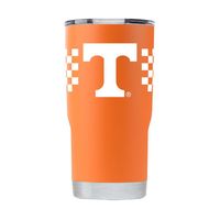 Vols | Tennessee Gametime Sidekick 20oz Checkerboard Striped Tumbler With Lid | Alumni Hall