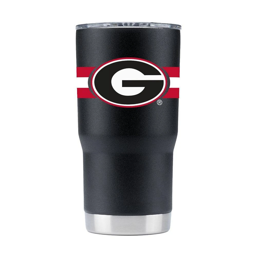 Georgia Gametime Sidekick 20oz Striped Tumbler With Lid