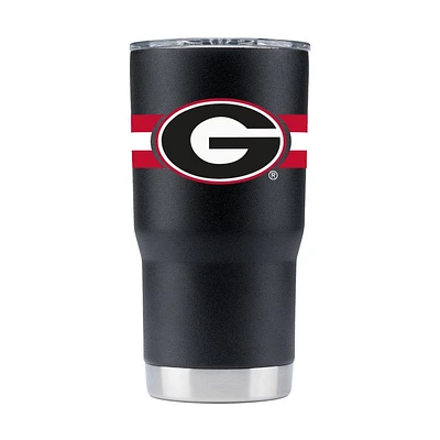 Georgia Gametime Sidekick 20oz Striped Tumbler With Lid