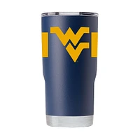 West Virginia Gametime Sidekick 20oz Striped Tumbler With Lid