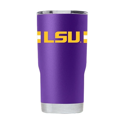 LSU Gametime Sidekick Oz Striped Tumbler With Lid