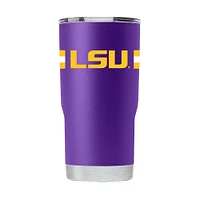 LSU Gametime Sidekick Oz Striped Tumbler With Lid