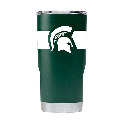 Michigan State Gametime Sidekick Oz Striped Tumbler With Lid