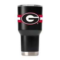 Georgia Gametime Sidekick 30 Oz Striped Tumbler With Lid