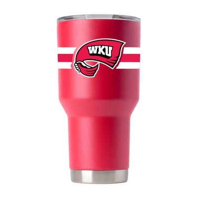  Toppers | Western Kentucky Gametime Sidekick 30oz Striped Tumbler With Lid | Alumni Hall