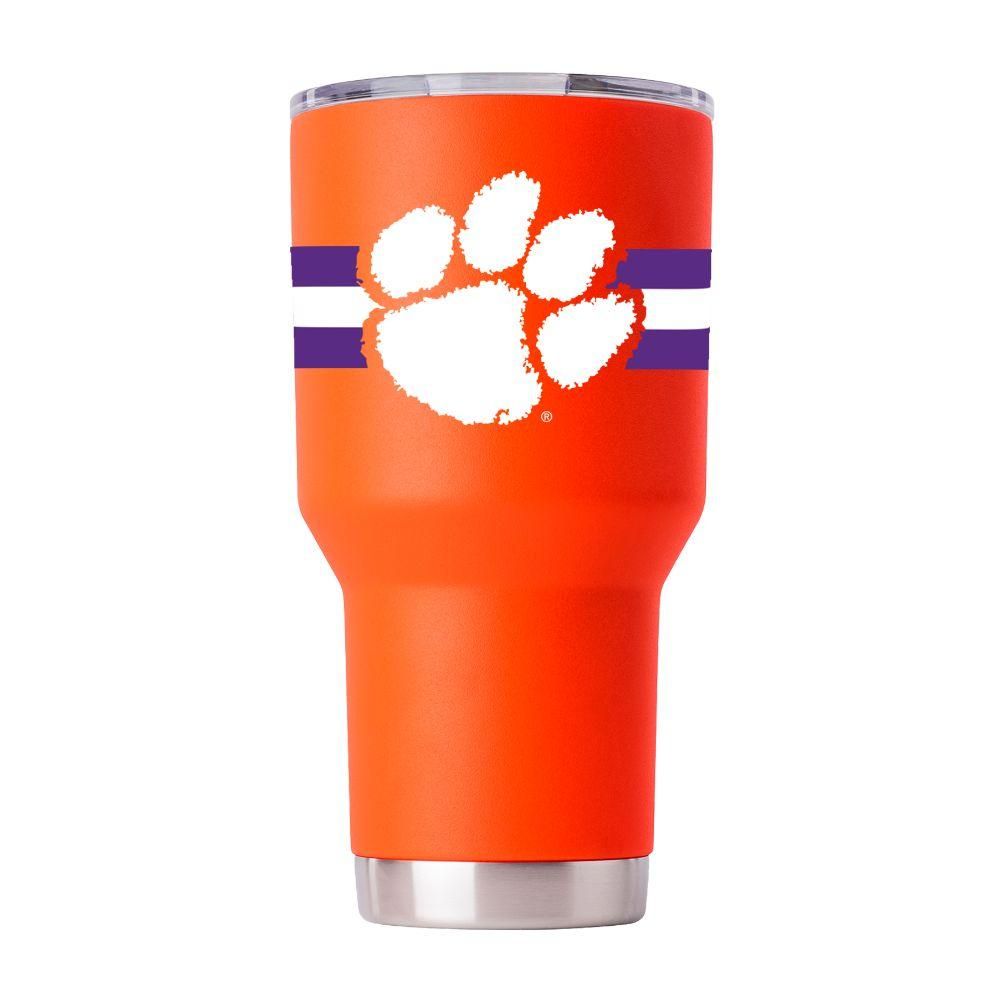 Tigers | Clemson Gametime Sidekick 30oz Striped Tumbler With Lid | Alumni Hall