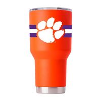 Tigers | Clemson Gametime Sidekick 30oz Striped Tumbler With Lid | Alumni Hall