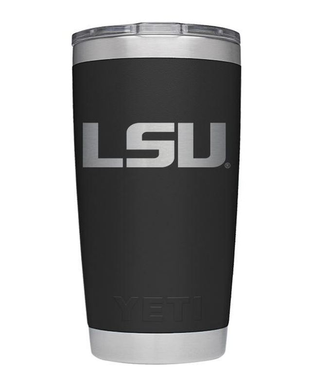 Vols, Tennessee Yeti 20oz Black Powder Coated Rambler