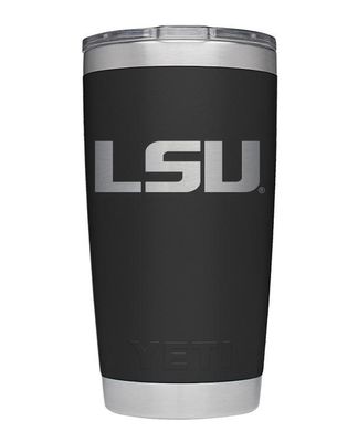  Lsu | Lsu Yeti 20oz Black Powder Coated Rambler | Alumni Hall