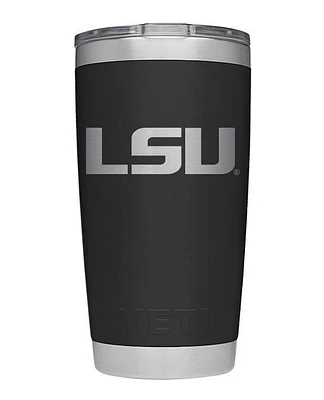 LSU Yeti 20oz Black Powder Coated Rambler