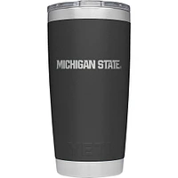 Michigan State Yeti 20oz Black Powder Coated Rambler