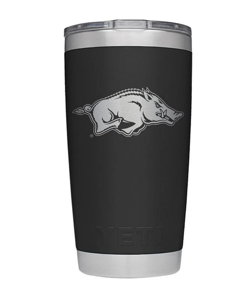 Arkansas Yeti 20oz Black Powder Coated Rambler