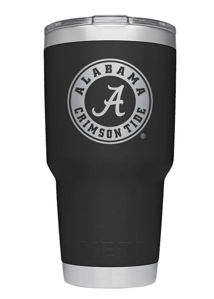 Alabama Yeti 30 Oz Black Powder Coated Rambler