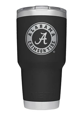 Alabama Yeti 30 Oz Black Powder Coated Rambler