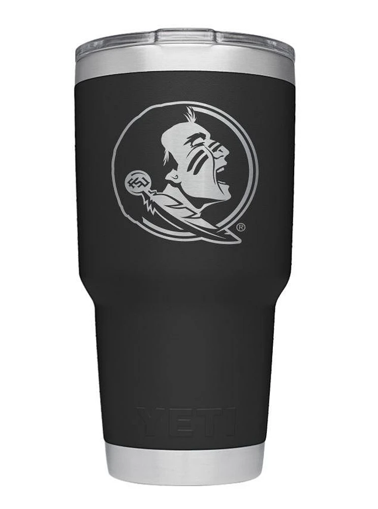 Florida State Yeti 30oz Black Powder Coated Rambler