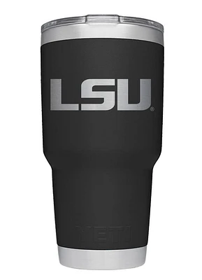 LSU Yeti 30oz Black Powder Coated Rambler
