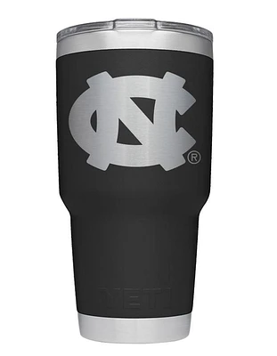 UNC Yeti 30oz Black Powder Coated Rambler