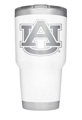 Auburn Yeti Oz White Powder Coated Rambler