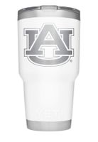  Tigers | Auburn Yeti 30oz White Powder Coated Rambler | Alumni Hall