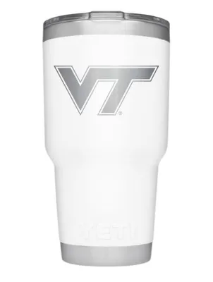  Hokies | Virginia Tech Yeti 30oz White Powder Coated Rambler | Alumni Hall