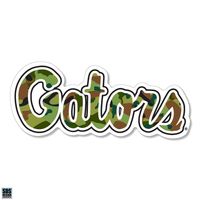  Gators | Florida 3  Camo Filled Gators Script Vinyl Decal | Alumni Hall