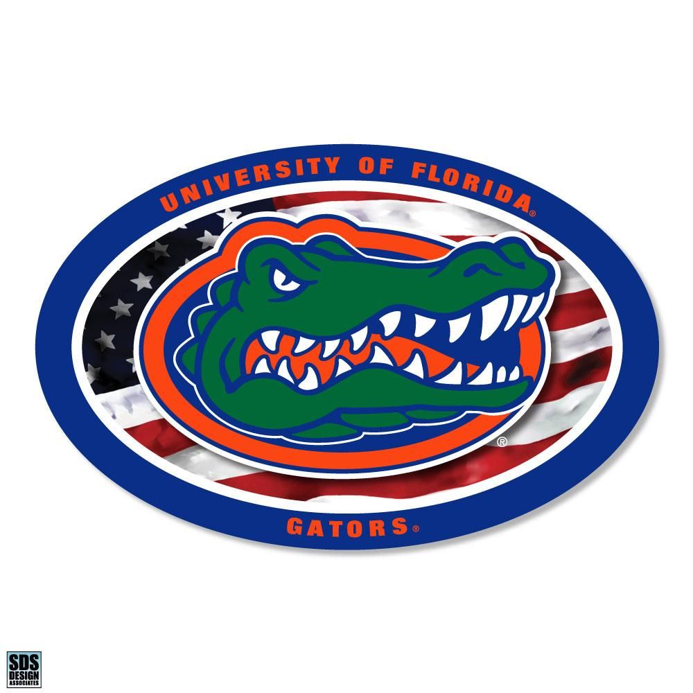  Gators | Florida 6  Americana Gator Head Vinyl Decal | Alumni Hall