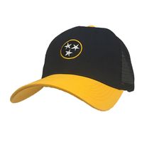 Volunteer Traditions Tri Star Navy and Gold Pro Mesh Trucker Cap