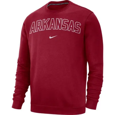 Razorbacks | Arkansas Nike Fleece Club Crew Sweater Alumni Hall