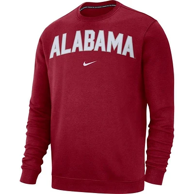 Alabama Nike Fleece Club Crew Sweater