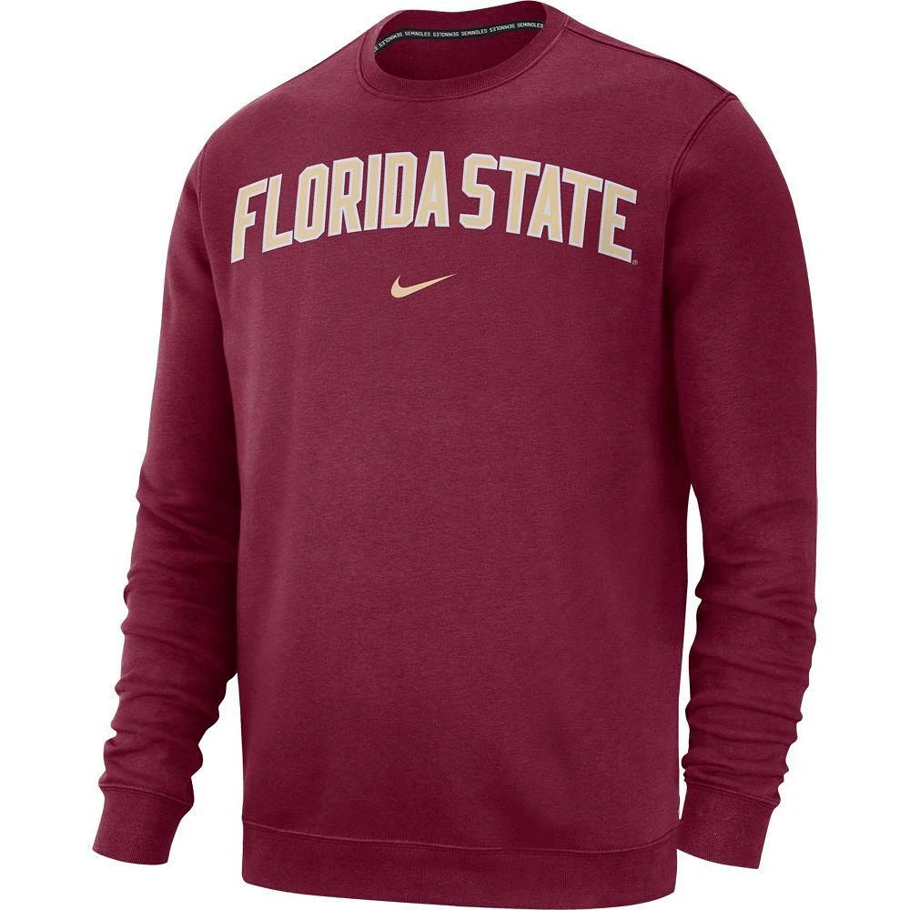 Florida State Nike Fleece Club Crew Sweater