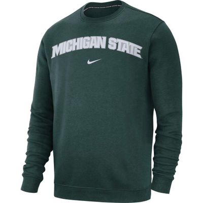 Michigan State Nike Fleece Club Crew Sweatshirt