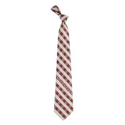  Florida State Woven Polyester Checkered Tie