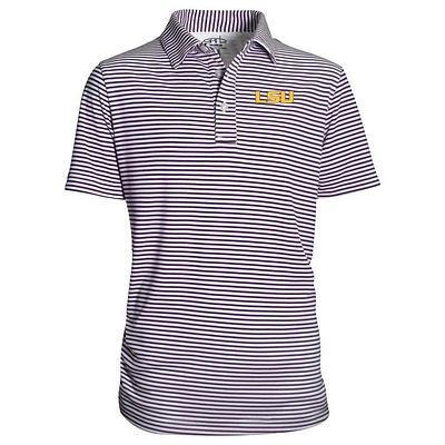 LSU Toddler Carson Striped Polo