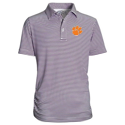 Clemson Garb YOUTH Carson Stripe Polo