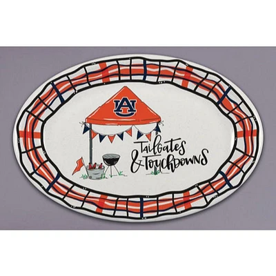 Auburn Magnolia Lane Melamine Oval Platter