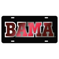  Alabama License Plate Black/Crimson Bama