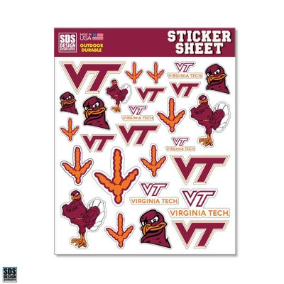  Vt | Virginia Tech Sticker Sheet | Alumni Hall
