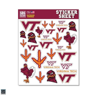 Virginia Tech Standard Sticker Sheet