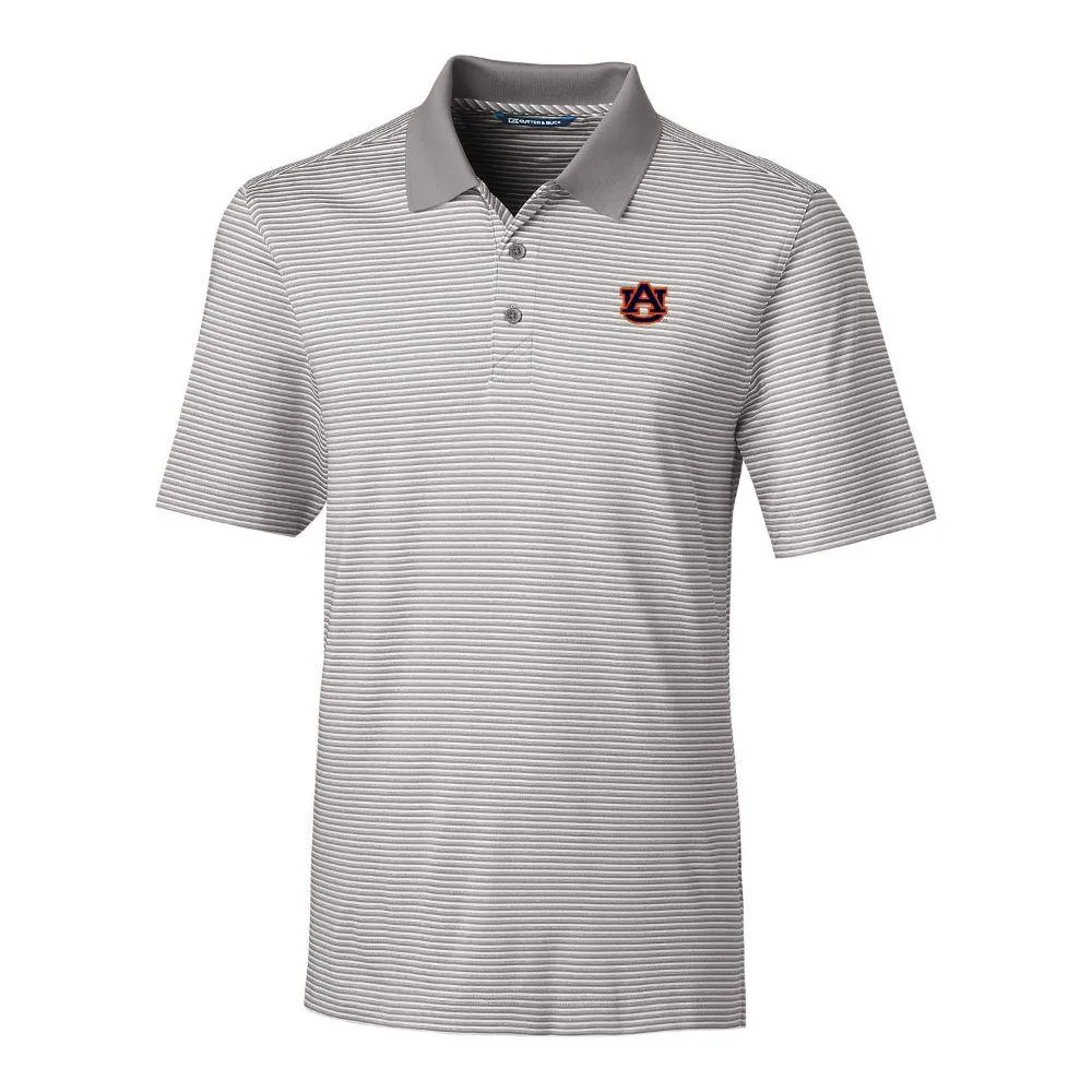 Aub | Auburn Cutter & Amp ; Buck Big And Tall Forge Stripe Polo Alumni Hall