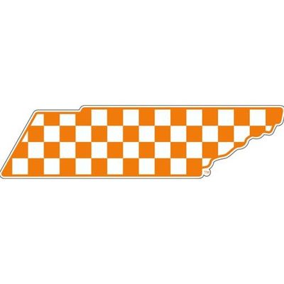  Tennessee Decal New Checkerboard State Outline (6 )