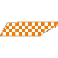  Tennessee Decal New Checkerboard State Outline (6 )