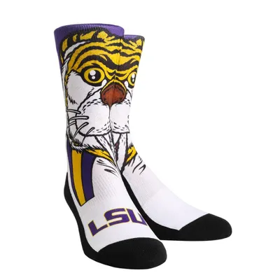 Lsu | Rock ' Em Split Face Mascot Socks Alumni Hall