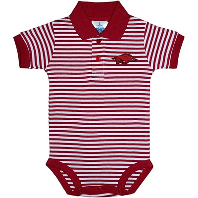 Arkansas Infant Striped Polo Bodysuit