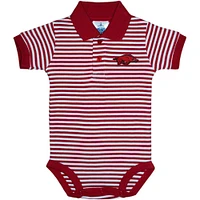 Arkansas Infant Striped Polo Bodysuit