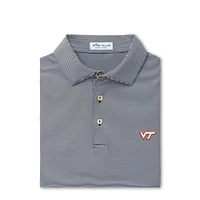 Virginia Tech Peter Millar Jubilee Stripe Jersey Polo
