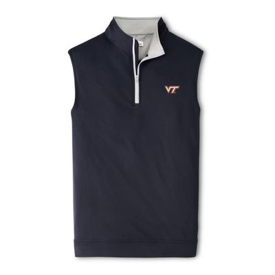 Virginia Tech Peter Millar Galway Quarter-Zip Vest